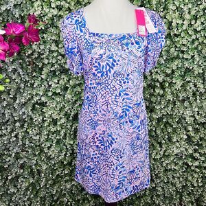 Lilly Pulitzer Haydn Dress Calla Lilly Pink High Tides Good Vibes NWT